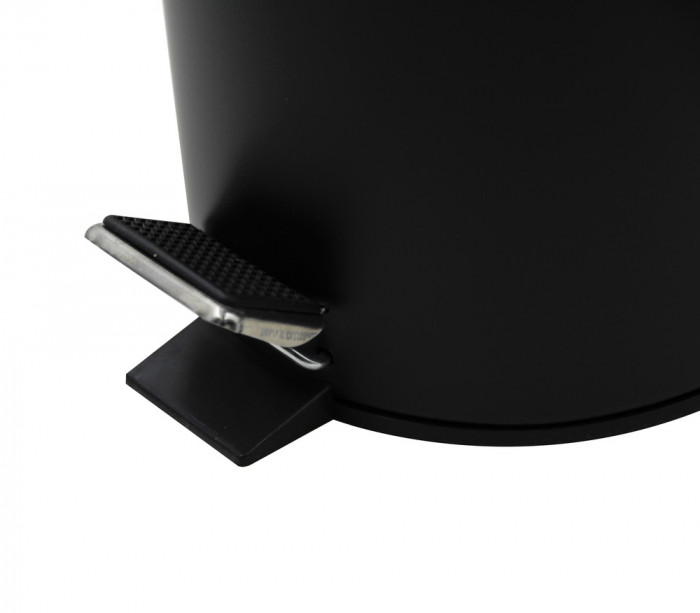 Відро для сміття кругле Zerix Solo-TC0103 Black 3 л колір чорний (ZX5896)