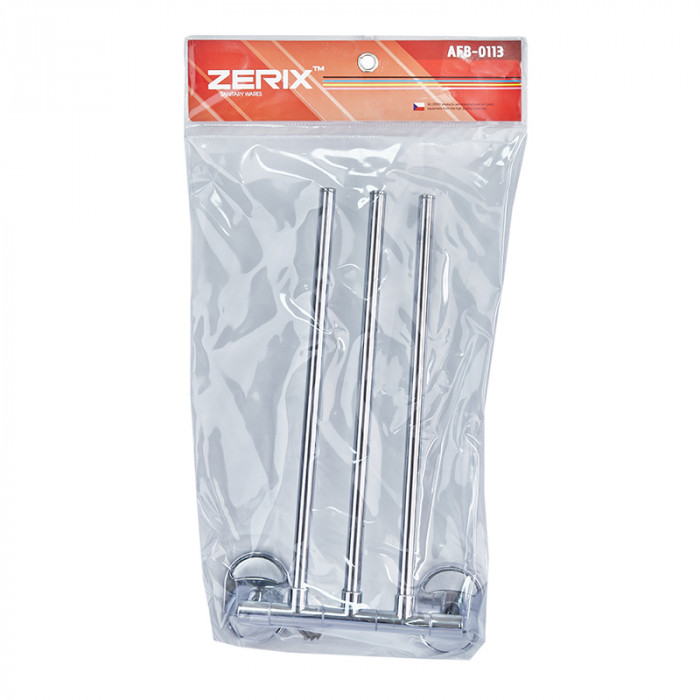 Тримач для рушника поворотний (3 планки) Zerix AFB-0113 (ZX5045)