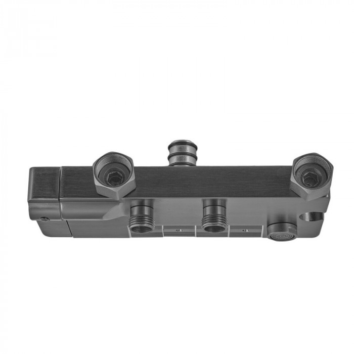 Душова колона зі змішувачем з кнопковим перемикачем з алюмінію CHAMPION PBD-009-J GRAPHITE, 4 режими (CH6550)