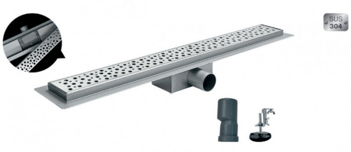 Душовий трап із нержавіючої сталі SUS304 Koer FD20-70x500 (KR3266)