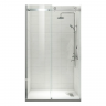 Двері у нішу розсувні KOER SR SD01-120x200-TR-01 прозоре скло EASY CLEAN 8мм хром (KR5376)