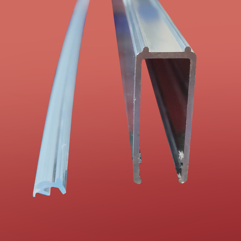 Двері у нішу розсувні KOER SR SD01-120x200-TR-01 прозоре скло EASY CLEAN 8мм хром (KR5376)