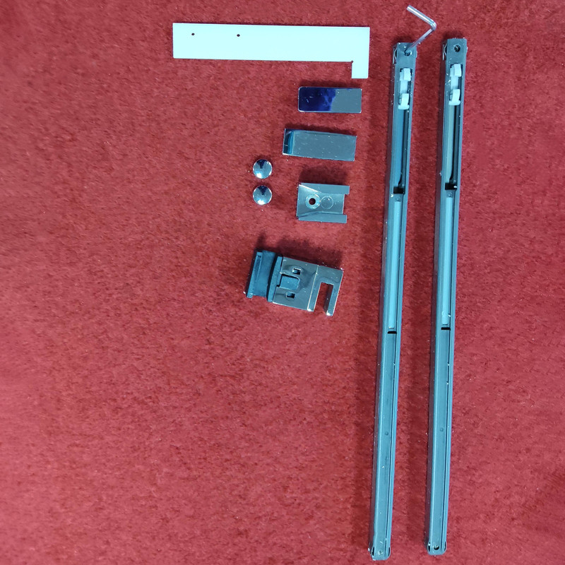 Двері у нішу розсувні KOER SR SD01-120x200-TR-01 прозоре скло EASY CLEAN 8мм хром (KR5376)