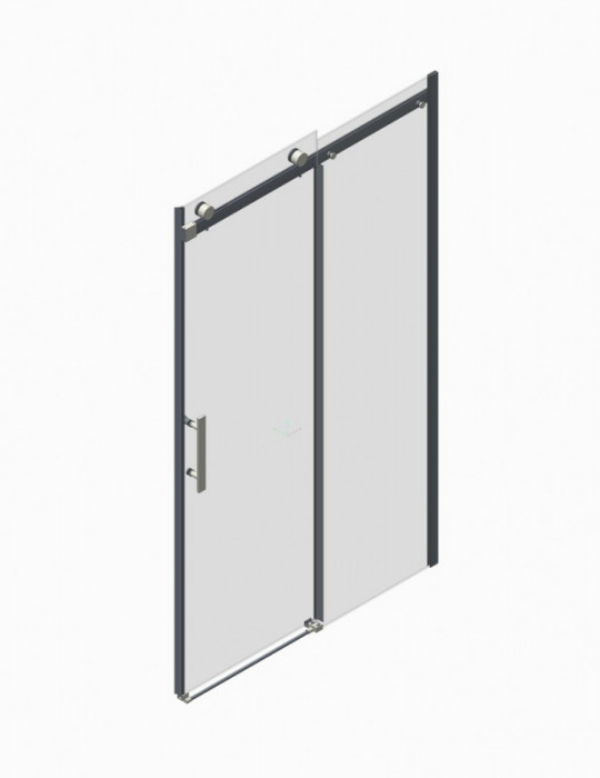 Двері в нішу Koer SR SD01-120x200-TR-01 прозоре скло Easy Clean 8мм, хром (KR5376)