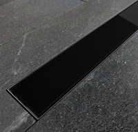 Лінійний душовий трап Virgo Black 80