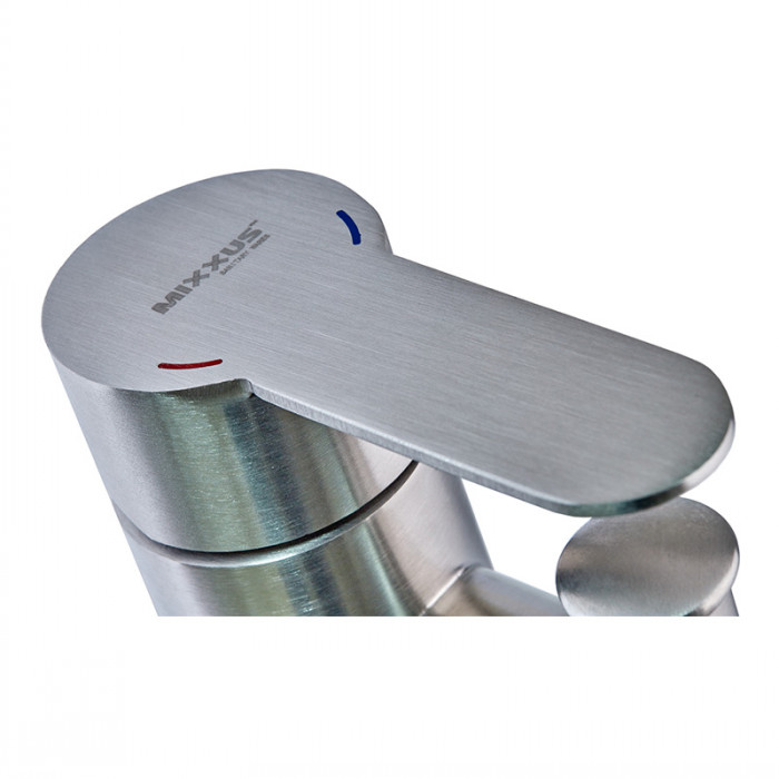 Змішувач для умивальника MIXXUS DAX-001-SH з гігієн. душем з нерж. сталі SUS304 (MI6072)