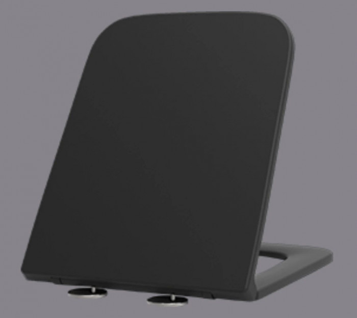 Унітаз підвісний Mixxus Premium Quadro-0302-R Black 530x360x365mm, система змиву RIMLESS (MP6455)