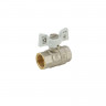 Кран кульовий KOER 1/2" ГГМ (KR.217.W) білий (KR0177)