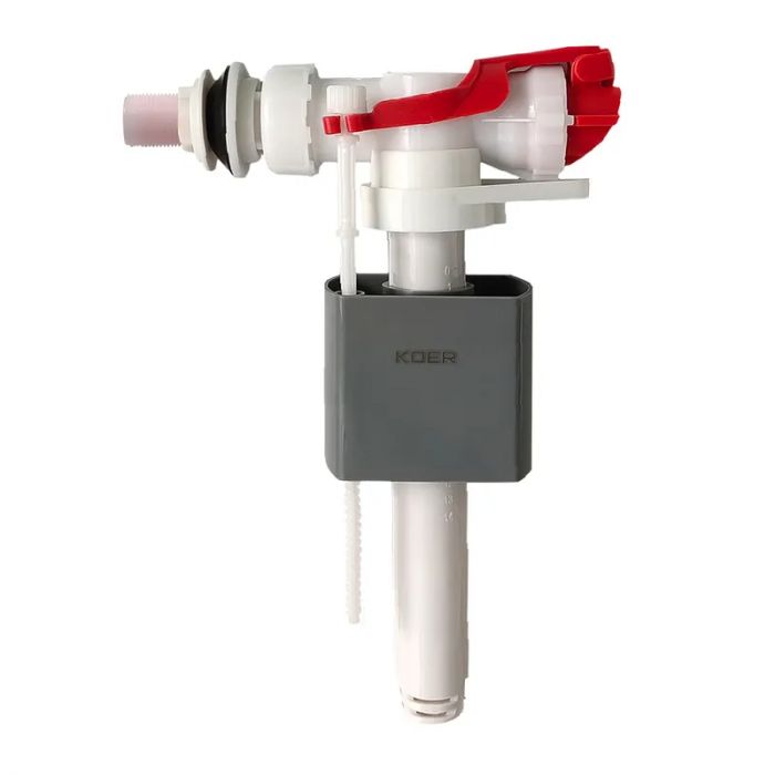 Арматура наповнювальна Koer KT-0106-1/2" з боковим підключенням та пластиковим різьбленням 1/2" (KR5336)