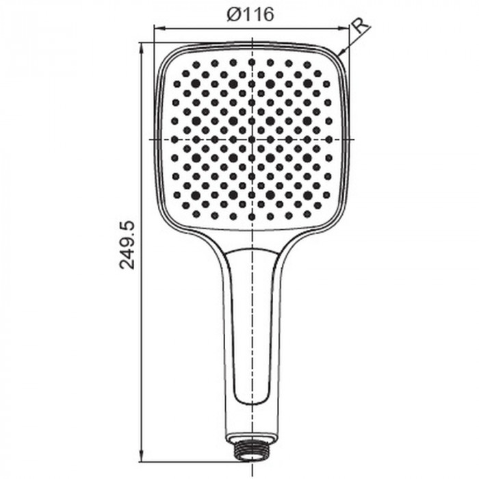 Лійка для душу Koer KP-0402-07 (3 функції) (KR4989)