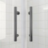 Душова кабіна без піддону Koer SR SC04-90x90x195-TR-07 прозоре скло Easy Clean 5мм, графіт (KR5362)