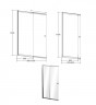 Шторка для ванни BESCO Easy Slide-2S 100x150