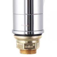 Змішувач для умивальника HAIBA MAGIC 555 (15 см) з синьою ручкою (HB0672)
