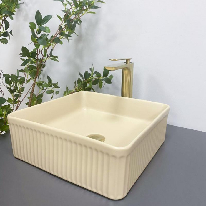 Умивальник (раковина) VBI BOLZANO BEIGE MATT накладний