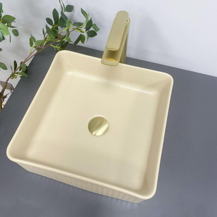 Умивальник (раковина) VBI BOLZANO BEIGE MATT накладний