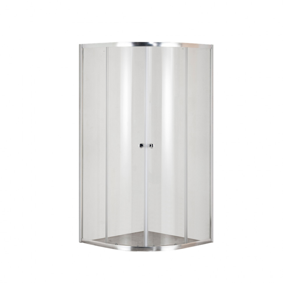 Душова кабіна без піддону Mixxus PLAIN SC01-90x90x185-TR CHROME прозоре скло 4мм (MI6899)