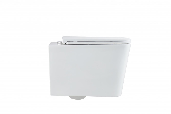 Унітаз підвісний Mixxus Premium Quadro-0302-R 530x360x365mm, система змиву Rimless (MP6454)