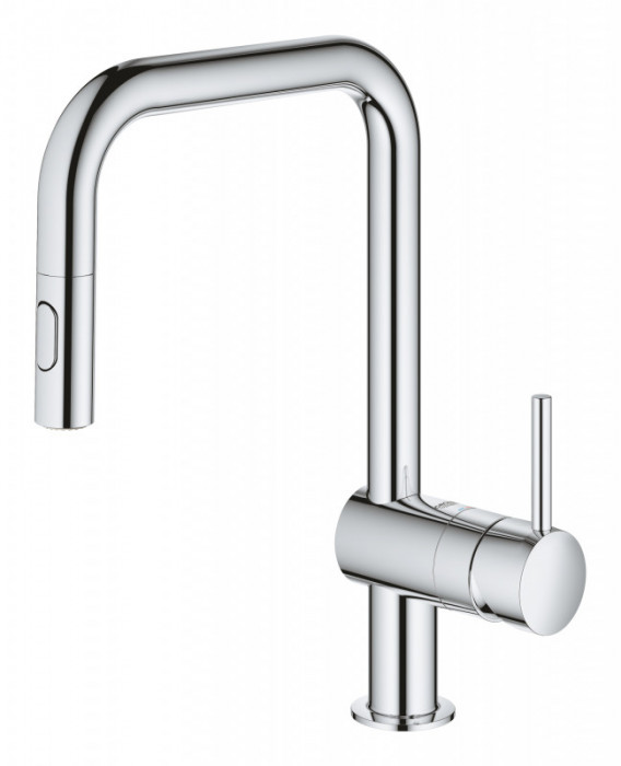 Змішувач для кухні з висувним виливом Grohe Minta (32322002)