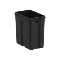Відро для сміття з плавним закриттям прямокутне KOER TC-010210-07 10 л (колір сірий) (KR5599)