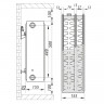 Сталевий радіатор KOER 33x500x800S (2218 Вт, 35,12 кг, бокове підключення) (RAD120)