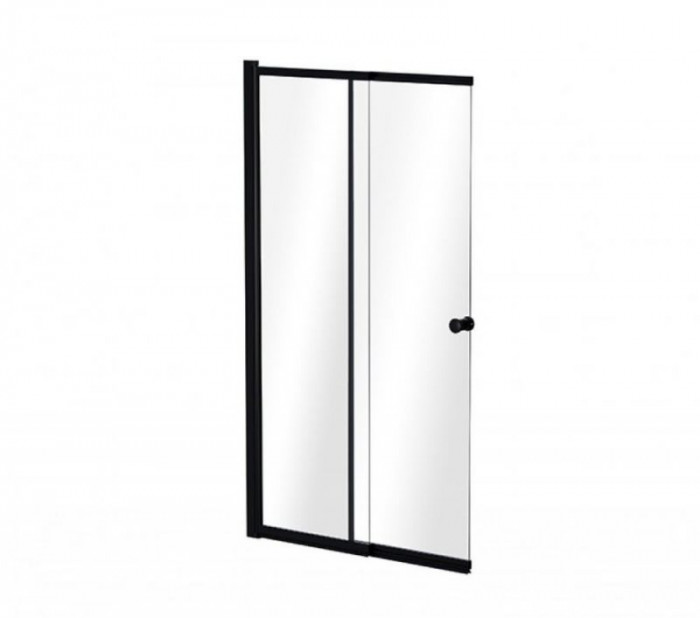 Шторка для ванни BESCO Easy Slide Black-2S 100x150