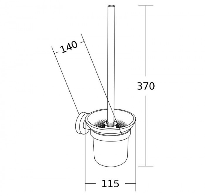 Йоршик для унітазу MEXEN TIBER BLACK