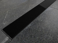 Лінійний душовий трап Virgo Black 70