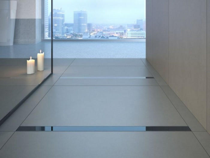 Лінійний душовий трап Virgo Black 70