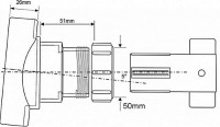 Муфта вертикальна для каналізаційних труб 110/50 mm. BOSSCONN110-50-GR