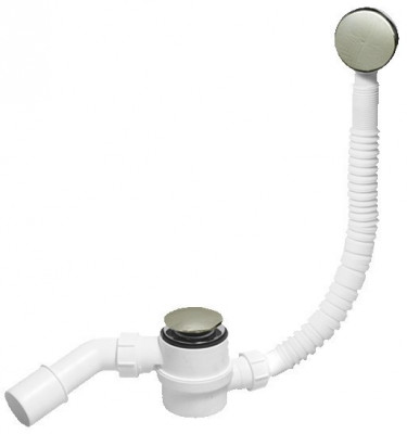 Сифон для ванни/піддона &quot;клік-клак&quot; з отвором 40/50 HC2600CLSN нержавіюча сталь