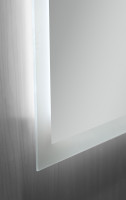 Дзеркало Mixxus FLAT MR04-80x60 з Led Touch, Anti-fog, димером, регулятором яскравості, годинником (MI6928)