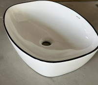 Раковина накладна MIXXUS PREMIUM DIVERSE-0109 EDGE BLACK 500х380х140mm (MP6549)