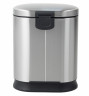 Відро для сміття з плавним закриттям овальне MIXXUS PREMIUM STRONG-TC0120 SS COLOR 20л (колір нержавійка) (MI7081)