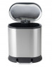 Відро для сміття з плавним закриттям овальне MIXXUS PREMIUM STRONG-TC0120 SS COLOR 20л (колір нержавійка) (MI7081)