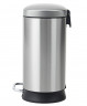 Відро для сміття з плавним закриттям овальне MIXXUS PREMIUM STRONG-TC0120 SS COLOR 20л (колір нержавійка) (MI7081)