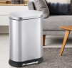 Відро для сміття з плавним закриттям овальне MIXXUS PREMIUM STRONG-TC0120 SS COLOR 20л (колір нержавійка) (MI7081)