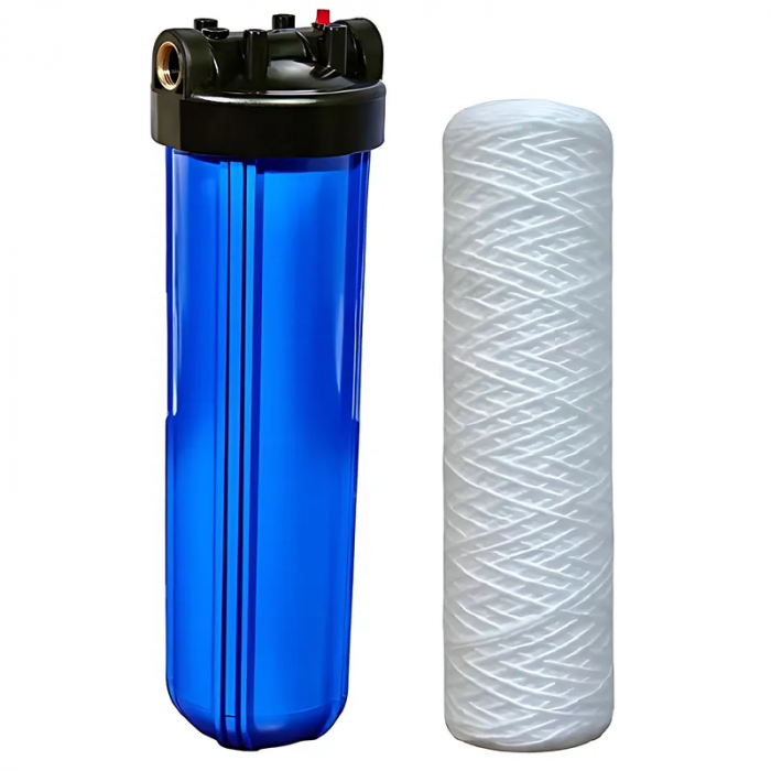 Колба фільтру для холодної води Koer KV-30-1 ВВ20 (колба, картридж PPR нитка) 8 атмосфер 1" (KR5448)