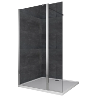 Душова перегородка Walk-In (рухома частина) KOER SR SP03-30x200-TR-01 прозоре скло EASY CLEAN 8мм хром (KR5399)