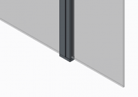 Душова перегородка Walk-In (рухома частина) KOER SR SP03-30x200-TR-01 прозоре скло EASY CLEAN 8мм хром (KR5399)