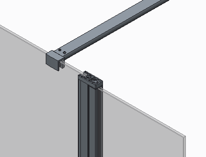 Душова перегородка Koer SR SP03-30x200-TR-01 Walk-In (рух.част) прозоре скло Easy Clean 8мм, хром (KR5399)