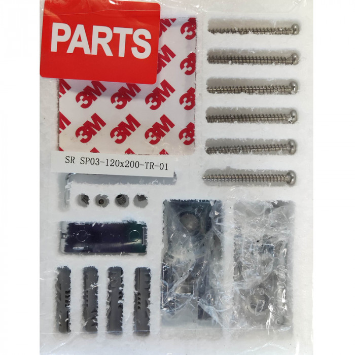 Душова перегородка Koer SR SP03-30x200-TR-01 Walk-In (рух.част) прозоре скло Easy Clean 8мм, хром (KR5399)