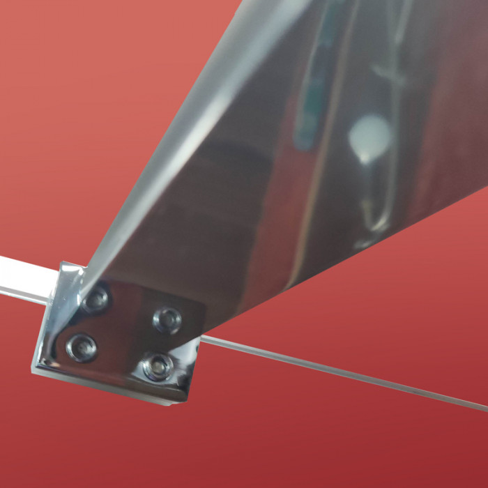 Душова перегородка Koer SR SP03-30x200-TR-01 Walk-In (рух.част) прозоре скло Easy Clean 8мм, хром (KR5399)