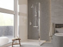 Кабіна walk in ECO-N 90x195 скло прозоре, тримачі хромовані 120 см
