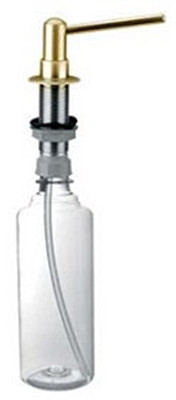 Дозатор миючих засобів 500 мл прихованого монтажу, дозуючий елемент з латуні HC20-GOLD