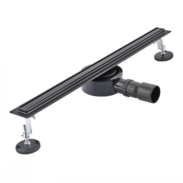 Душовий трап з нерж. сталі SUS304 Mixxus Drain-05-60-Slim Black (30x600 мм) (Чорний) (MI6169)