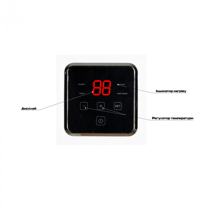 Водонагрівач "Квадрат" Mixxus EWH-15050 CUBE DRY накопичувальний 50 л, сухий тен 2,0 kW (WH0617)