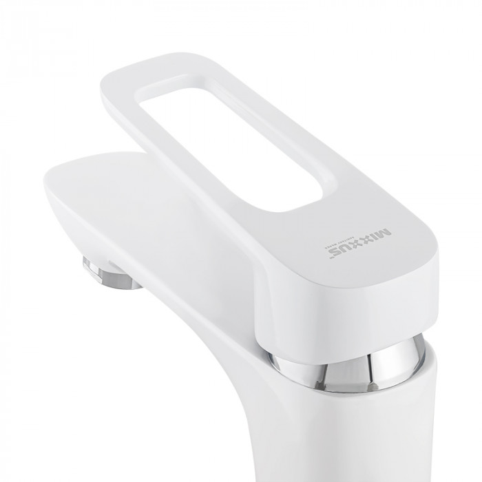 Змішувач для умивальника Mixxus Nevada 001 Nut Білий (MI5798)