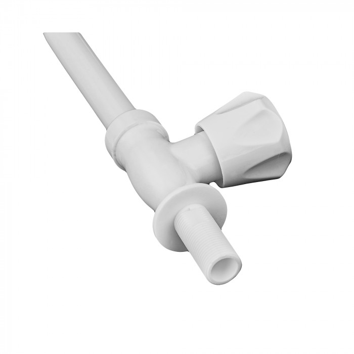 Кран для холодної води Plamix Mono-005 White (PM0675)