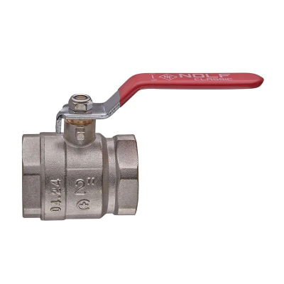 Кран кульовий Nolf classic NFC.611-50-2&quot; FF ГГВ, ручка &quot;важіль&quot; червона (NF3149)