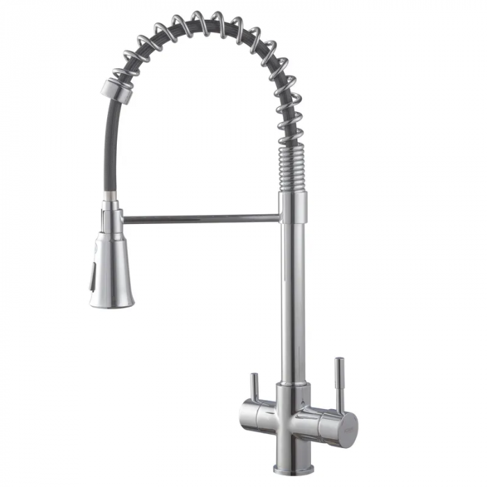 Змішувач для кухні Koer KB-72025-01 з виходом для питної води (вилив - пружина) (KR5014)
